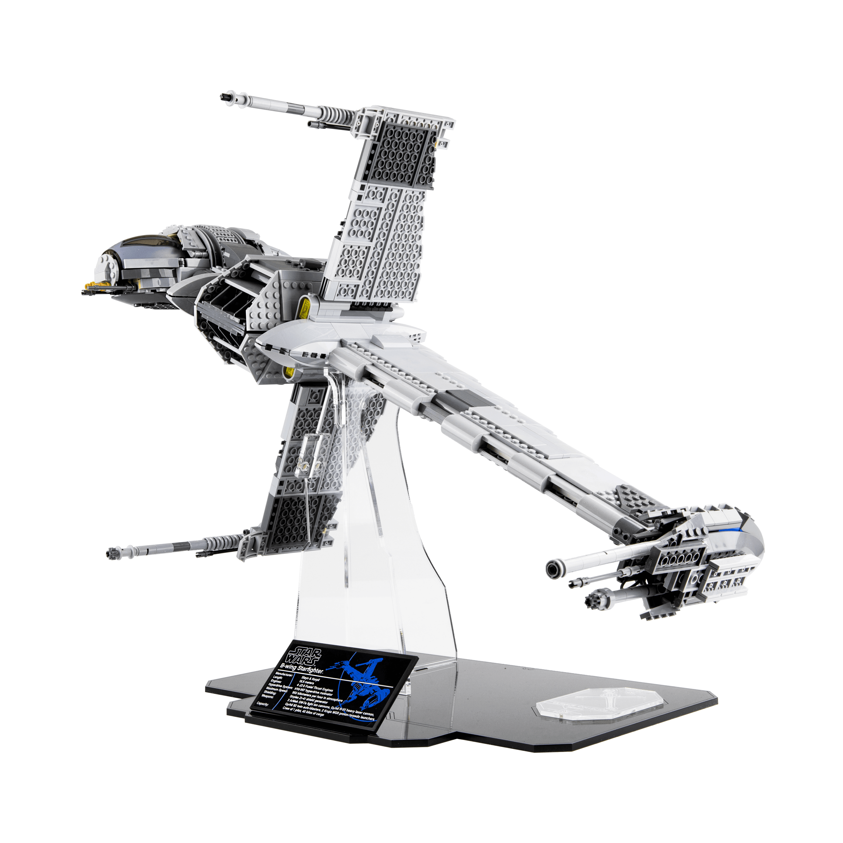 Display stand for LEGO® Star Wars™ UCS B-Wing Starfighter (10227 ...