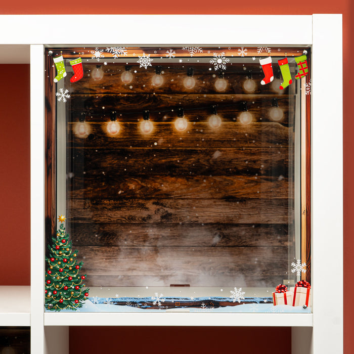 Decorative Christmas Window Display Solution for IKEA® KALLAX