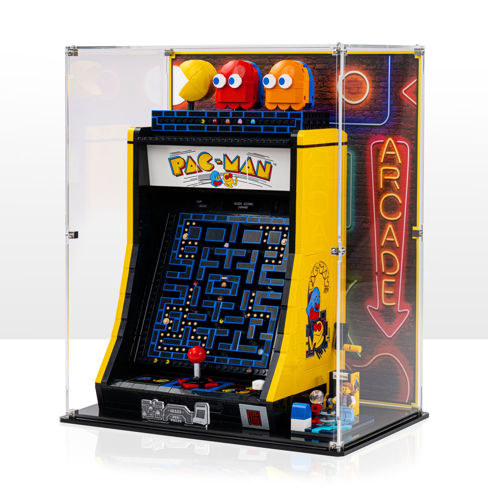 Display case for LEGO® PAC-MAN Arcade (10323) — Wicked Brick