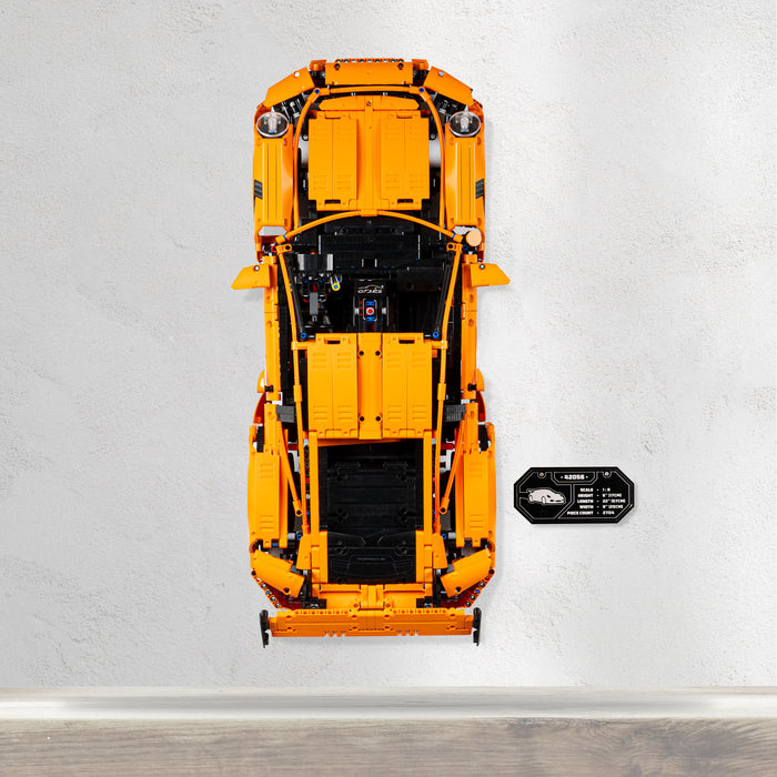 Wall Mounted Display Stand for LEGO® Technic™ Porsche 911 GT3 RS (42056)