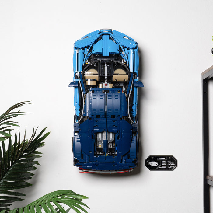 Wall Mounted Display Stand for LEGO® Technic™ Bugatti Chiron (42083)