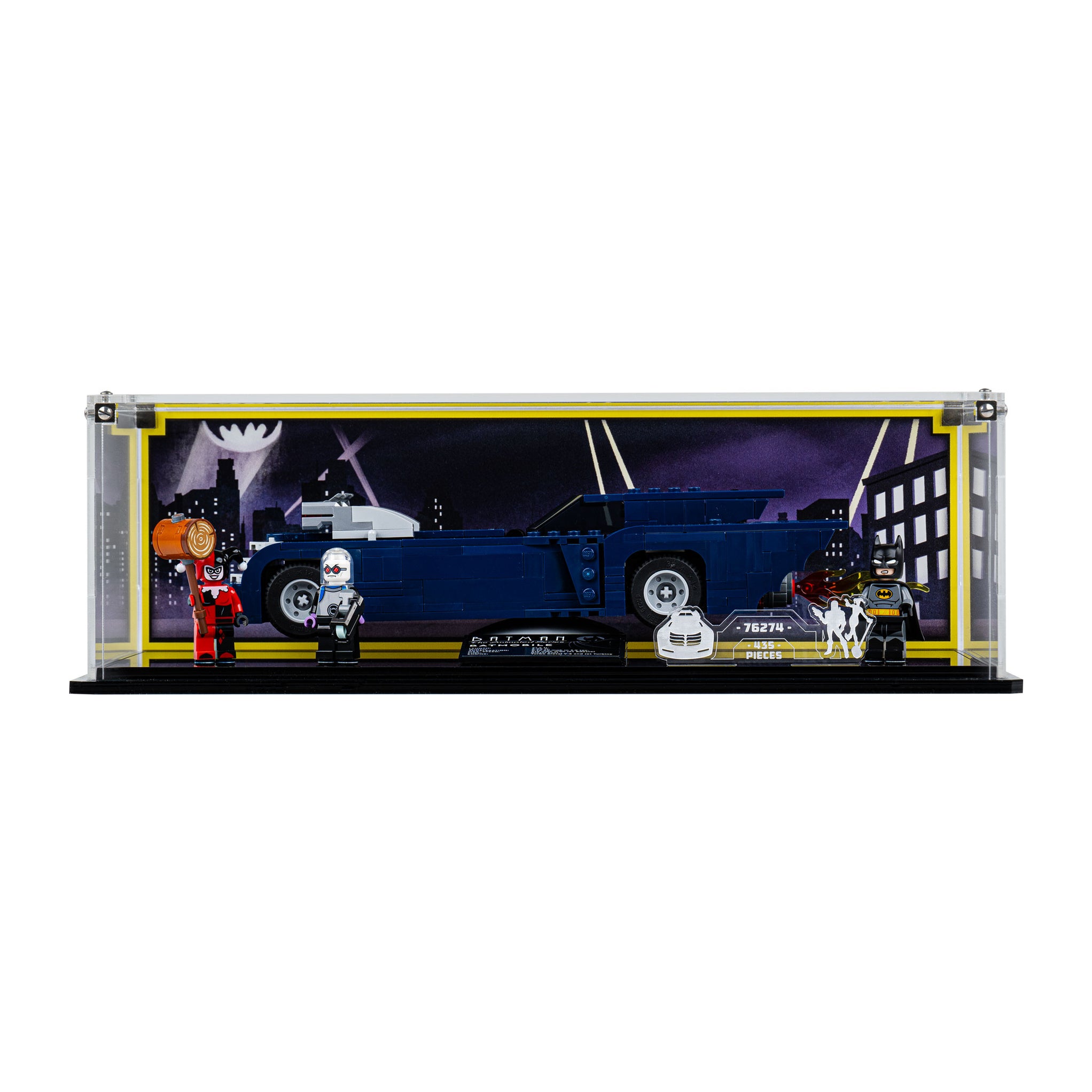 Display case for LEGO Batman: Batman™ with the Batmobile™ vs. Harley Q ...