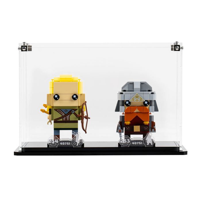 Display Case for LEGO® BrickHeadz Legolas & Gimli (40751)