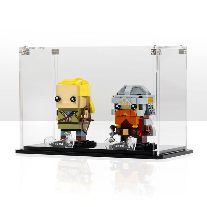 Display Case for LEGO® BrickHeadz Legolas & Gimli (40751)