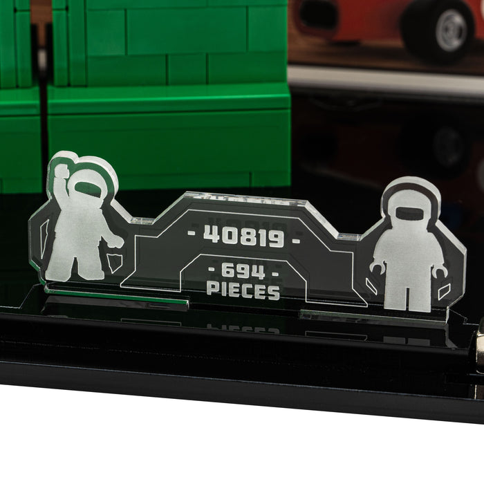 Display Case for LEGO® Up-Scaled Racing Driver Minifigure (40819)