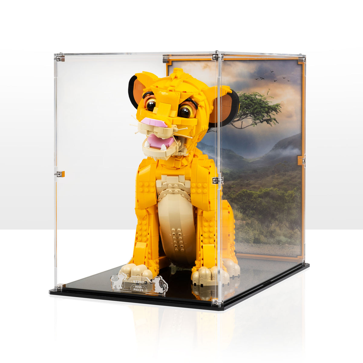 Display Case for LEGO Young Simba the Lion King 43247 Wicked Brick