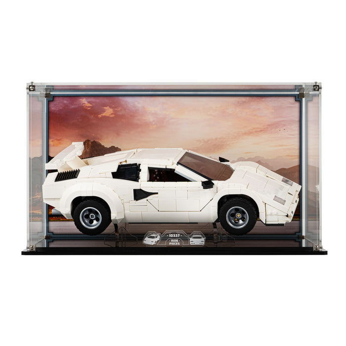 Display Case for LEGO® Icons Lamborghini Countach 5000 Quattrovalvole (10337)