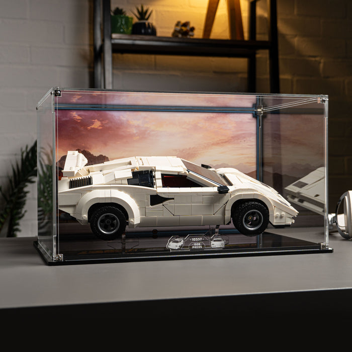 Display Case for LEGO® Icons Lamborghini Countach 5000 Quattrovalvole (10337)