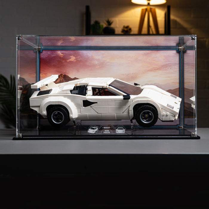 Display Case for LEGO® Icons Lamborghini Countach 5000 Quattrovalvole (10337)