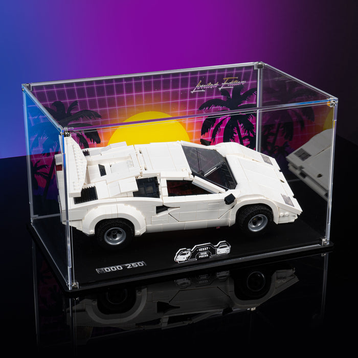 Limited Edition Display Case for LEGO® Icons Lamborghini Countach 5000 Quattrovalvole (10337)