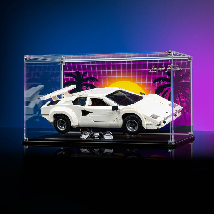 Limited Edition Display Case for LEGO® Icons Lamborghini Countach 5000 Quattrovalvole (10337)