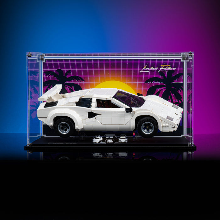 Limited Edition Display Case for LEGO® Icons Lamborghini Countach 5000 Quattrovalvole (10337)