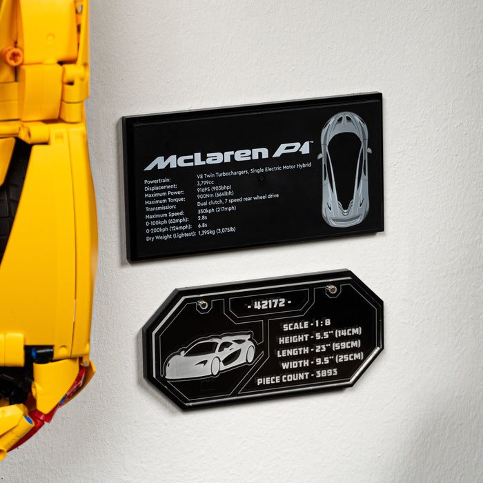 Wall Mounted Display for LEGO® Technic™ McLaren P1™ (42172)