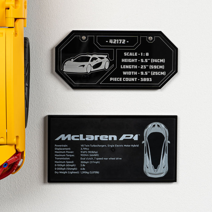 Wall Mounted Display for LEGO® Technic™ McLaren P1™ (42172)