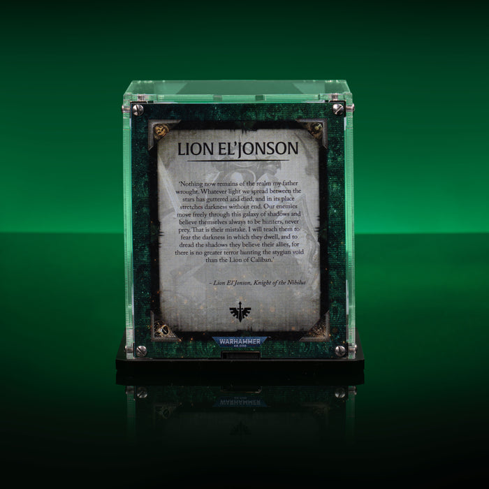 Limited Edition Display Case for Warhammer 40,000 Dark Angels Lion El’Jonson