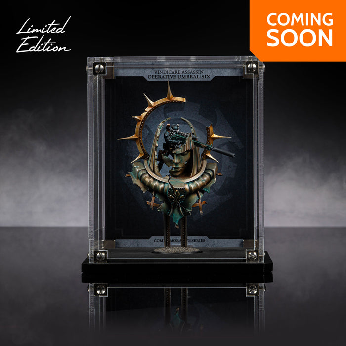 Limited Edition Display Case for Warhammer+ Vindicare Assassin - Operative Umbral-six