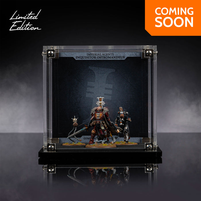 Limited Edition Display Case for Warhammer+ Imperial Agents - Inquisitor Ostramandeus