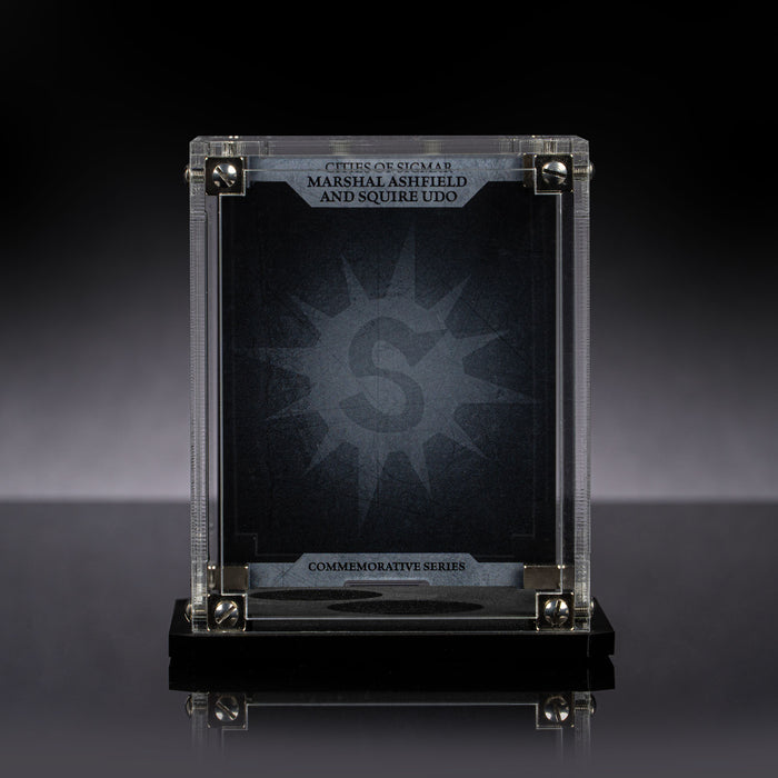 Limited Edition Display Case for Warhammer+ Cities Of Sigmar - Marshall Ashfield And Squire Udo