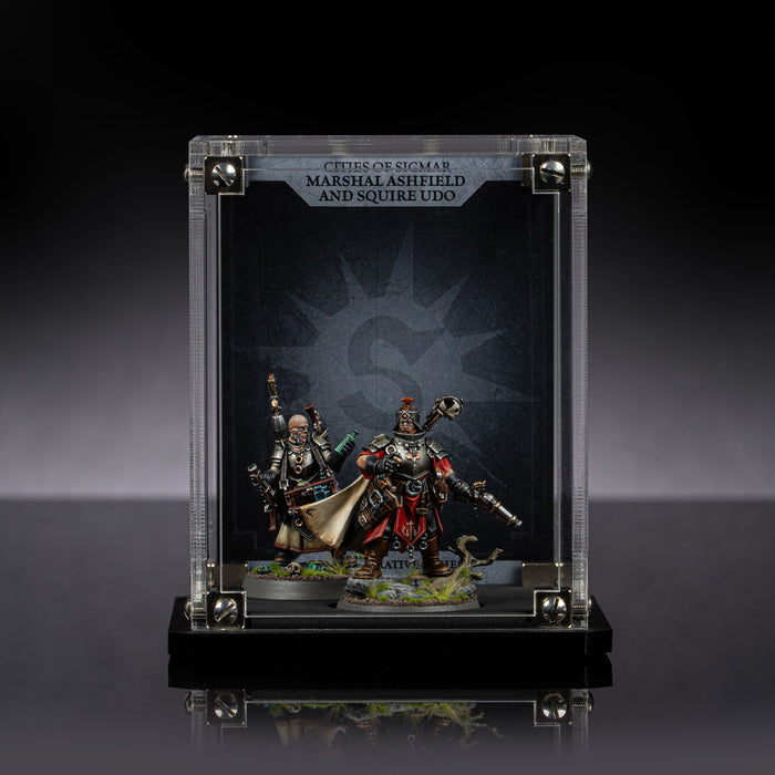 Limited Edition Display Case for Warhammer+ Cities Of Sigmar - Marshall Ashfield And Squire Udo