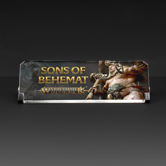 Plaque for Warhammer Age of Sigmar - Sons of Behemat