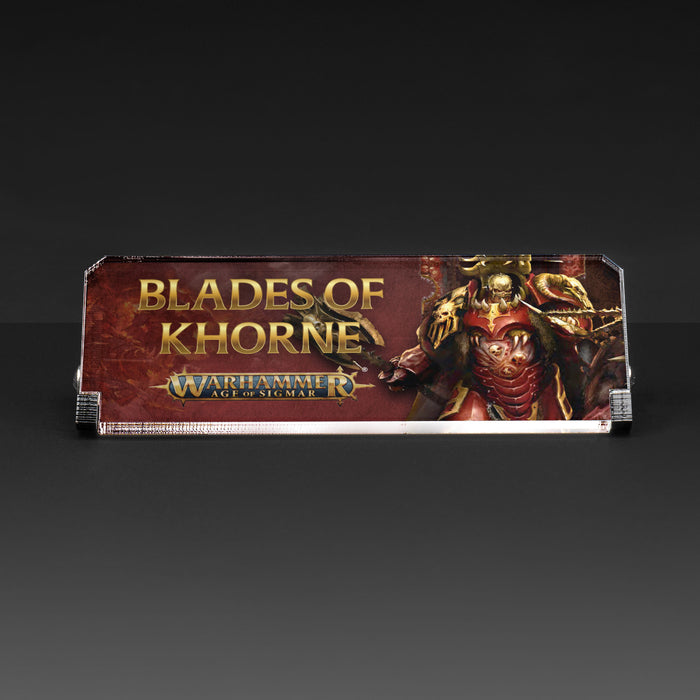 Plaque for Warhammer Age Of Sigmar - Blades of Khorne