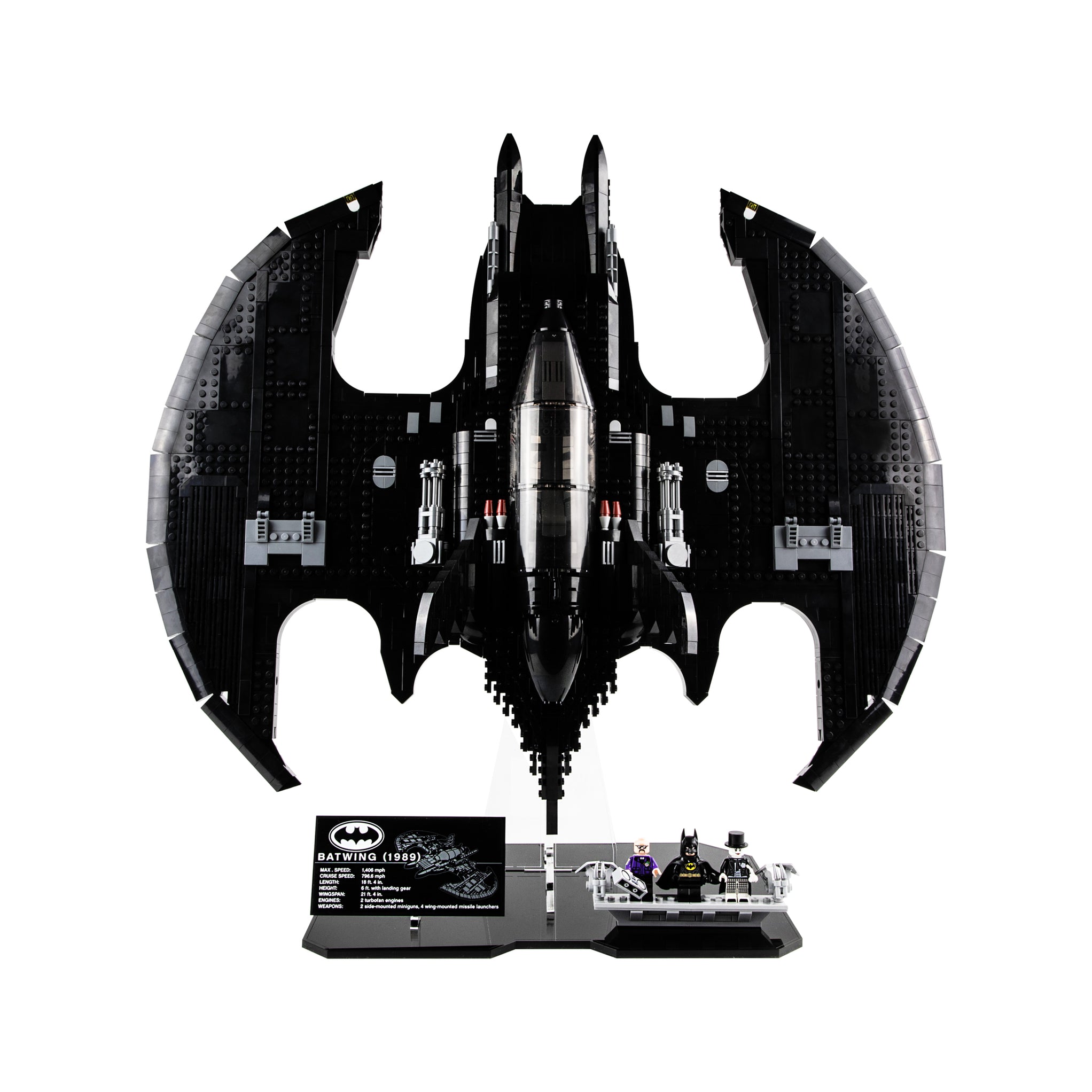 Display stands for LEGO® Batman™ 1989 Batwing (76161) — Wicked Brick
