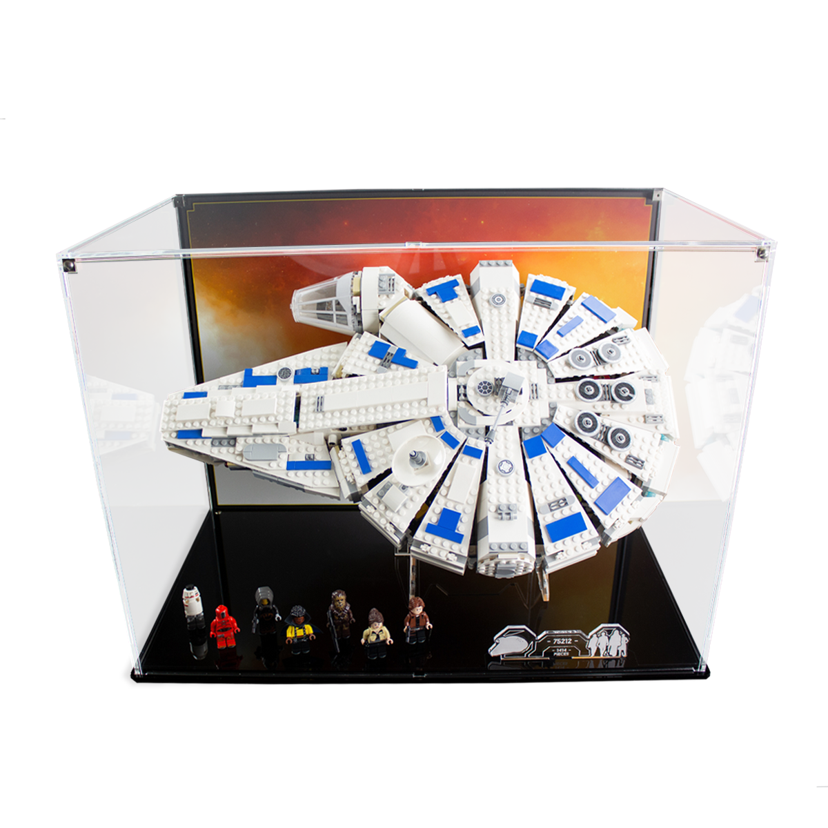 Display case for LEGO® Star Wars™ Kessel Run Millennium Falcon (75212) —  Wicked Brick