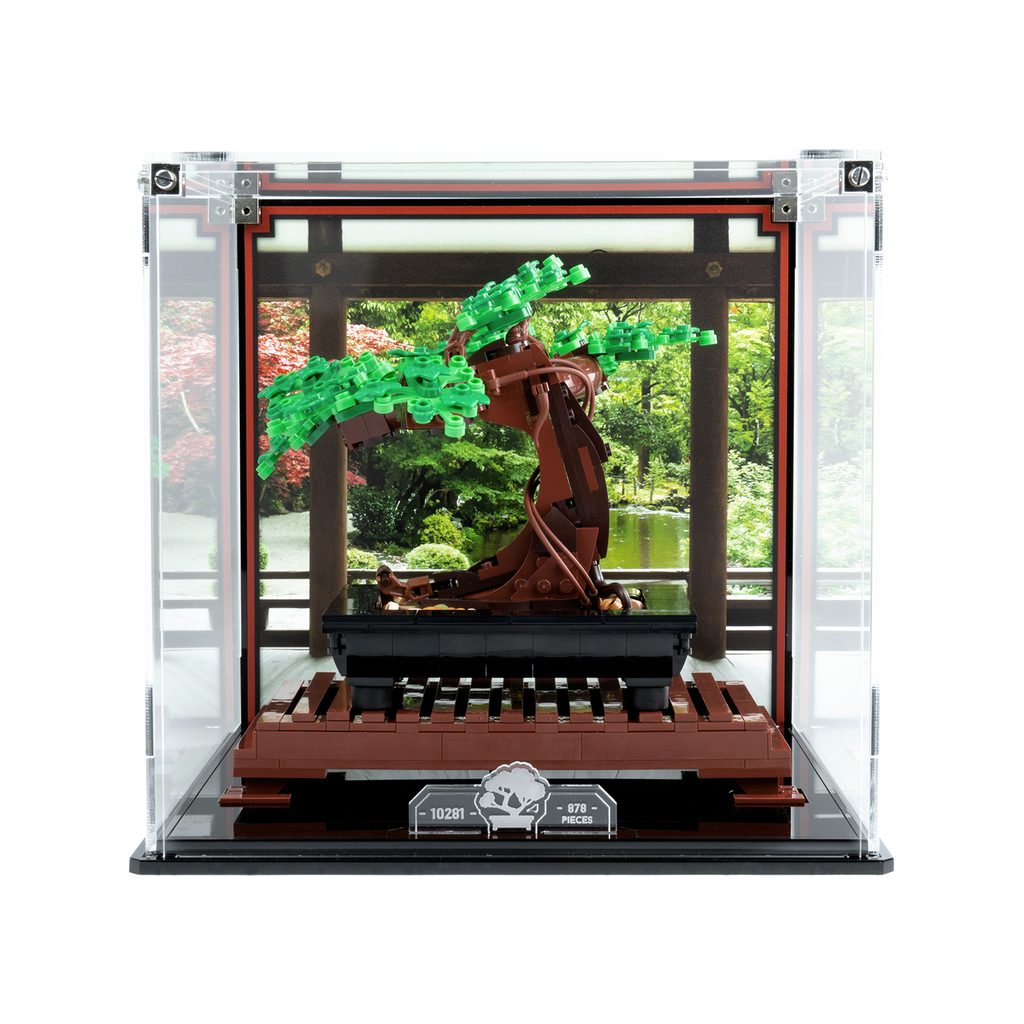 Acrylic Display Case for Lego 10281, Dustproof Clear Display Box Showcase  for Lego 10281 Bonsai Tree(NOT Included The Model) (2MM)