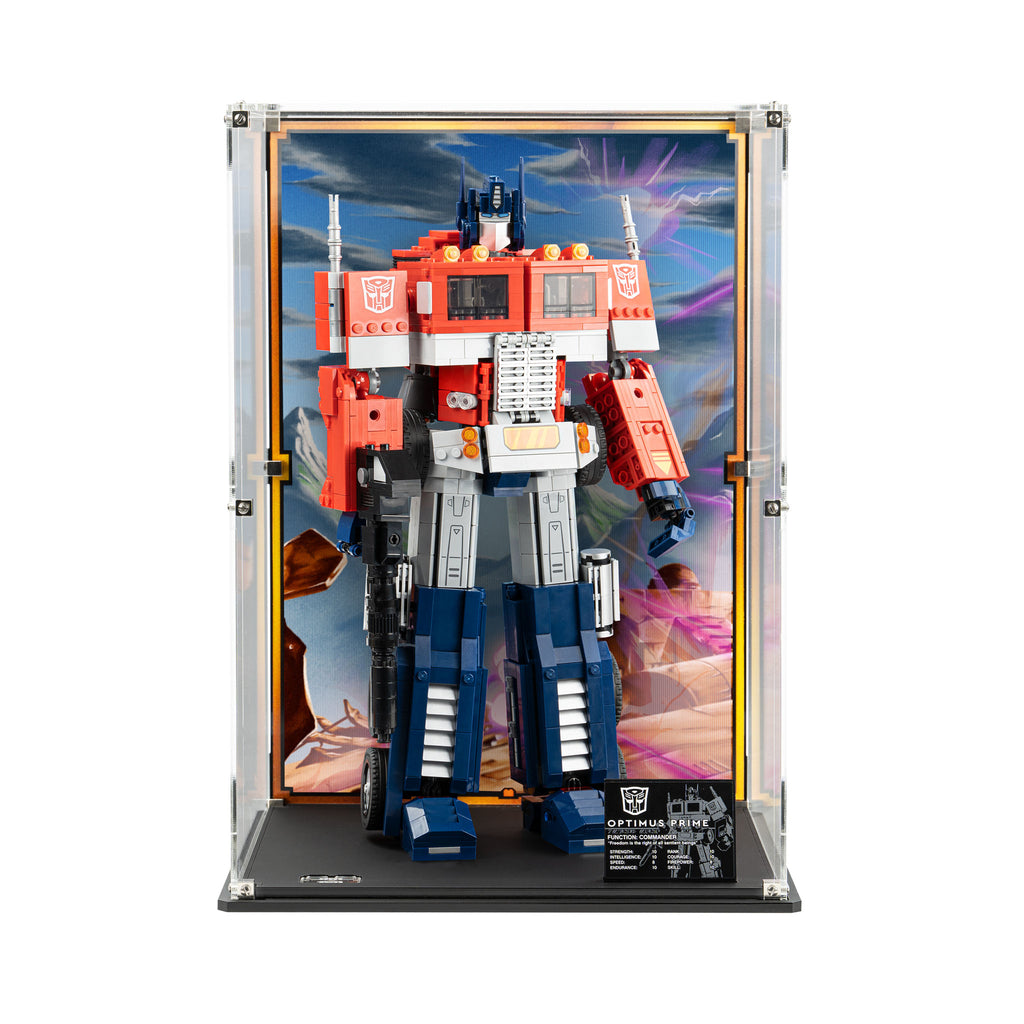 Limited Edition Display Cases for ® sold Optimus Prime by Wicked Brick