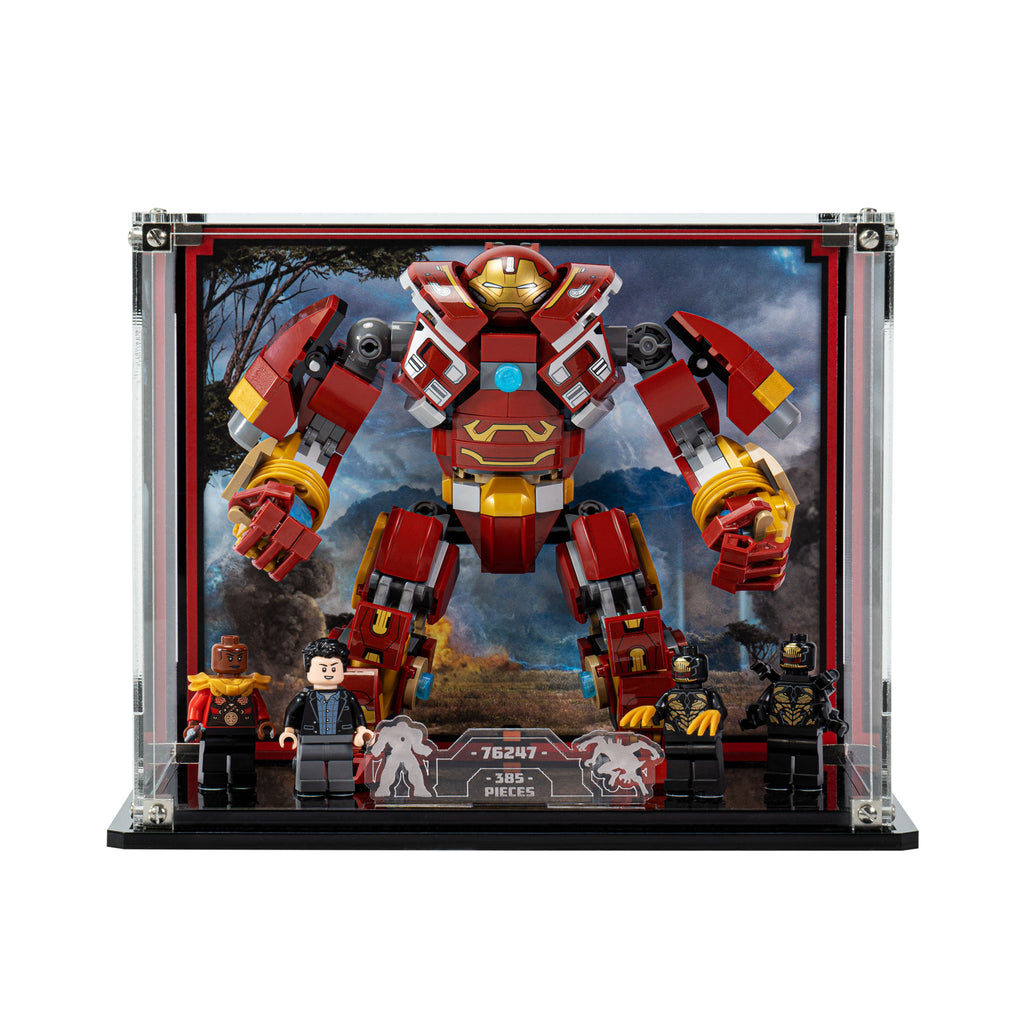 Display case for LEGO® Marvel: The Hulkbuster: The Battle of