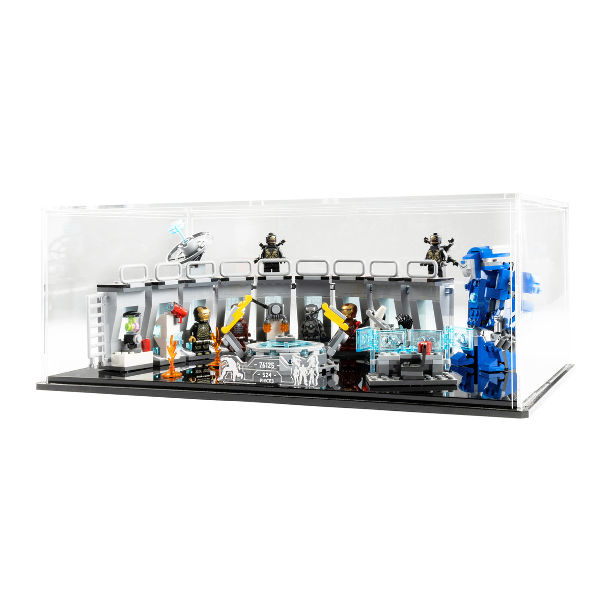 Display case for the LEGO® Marvel: Iron Man Hall of Armor (76125) — Wicked  Brick