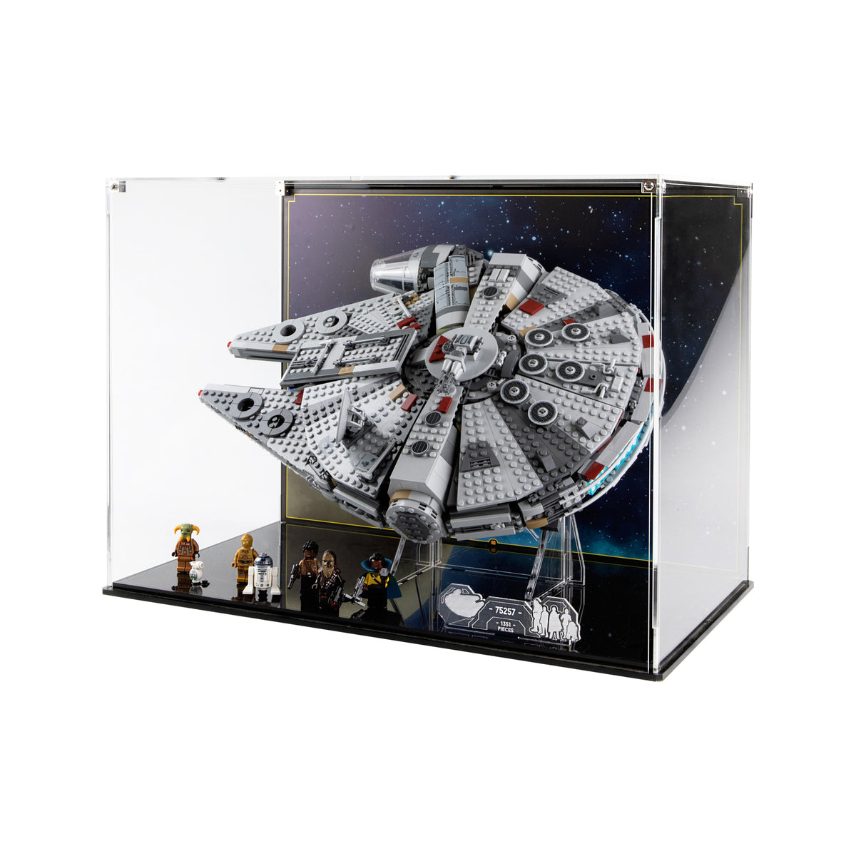 Display stand for LEGO® Star Wars™ Kessel Run Millennium Falcon
