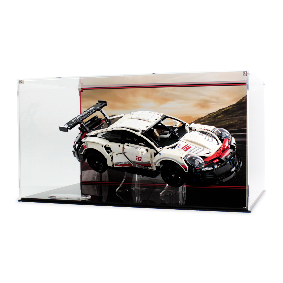 Display case LEGO® Technic: Porsche 911 RSR (42096) — Wicked Brick