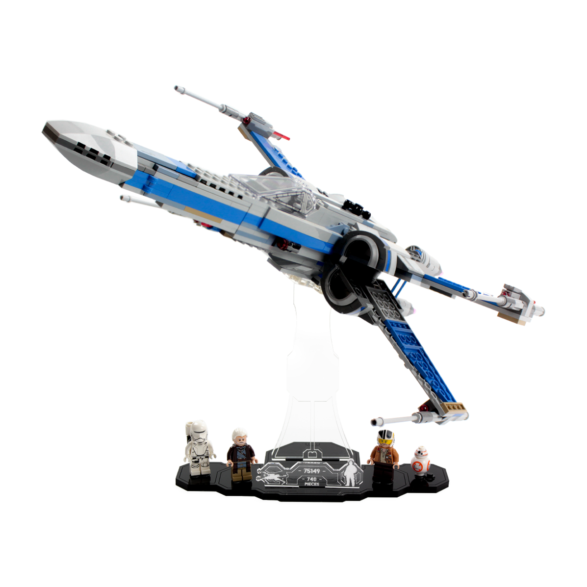 Display stand for LEGO® Star Wars™ Resistance X-Wing Fighter (75149 ...