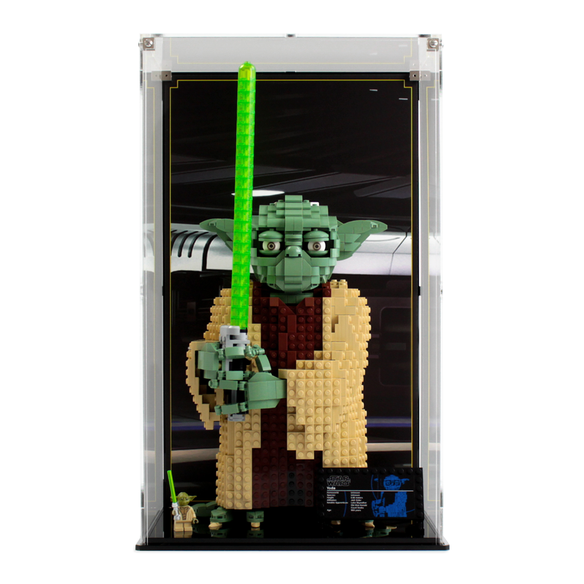 Tag et bad Jeg vil have plyndringer Display case for LEGO® Star Wars™ Yoda™ (75255) — Wicked Brick